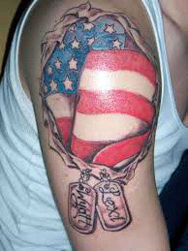 Badass Patriotic Tattoos (42 photos)