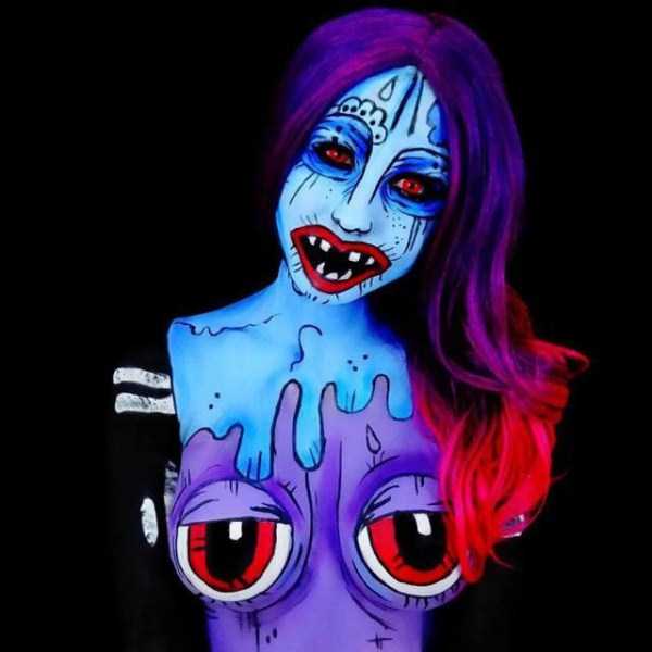 body art corie willet 14 Terrifyingly Beautiful Body Paintings by Corie Willet (17 photos)