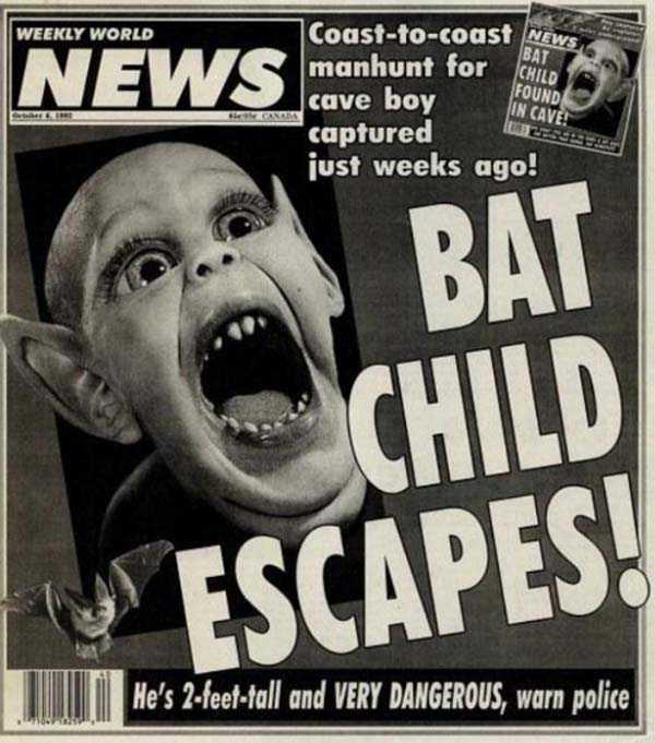 weekly world news vintage covers 1