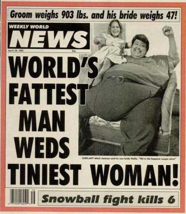 16 Controversial Covers of the Weekly World News (17 photos)
