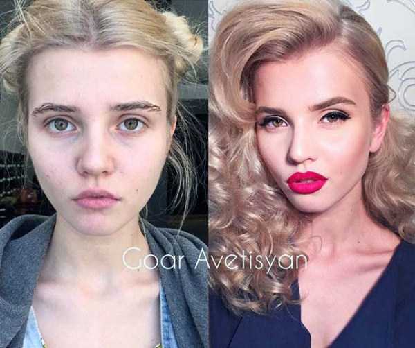 women before after makeup 6