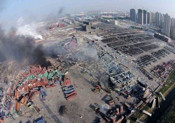 Tianjin explosion 27 Eerie Pictures Show the Aftermath of Tianjin Explosions (41 photos)