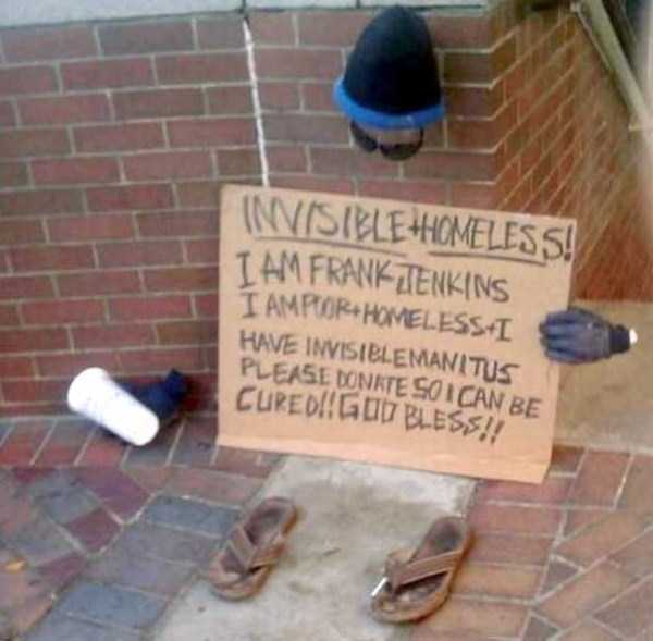 20 Witty Homeless People Signs (20 photos)