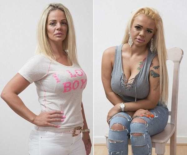 Mother and Daughter Who Clearly Overused Plastic Surgery (9 photos)