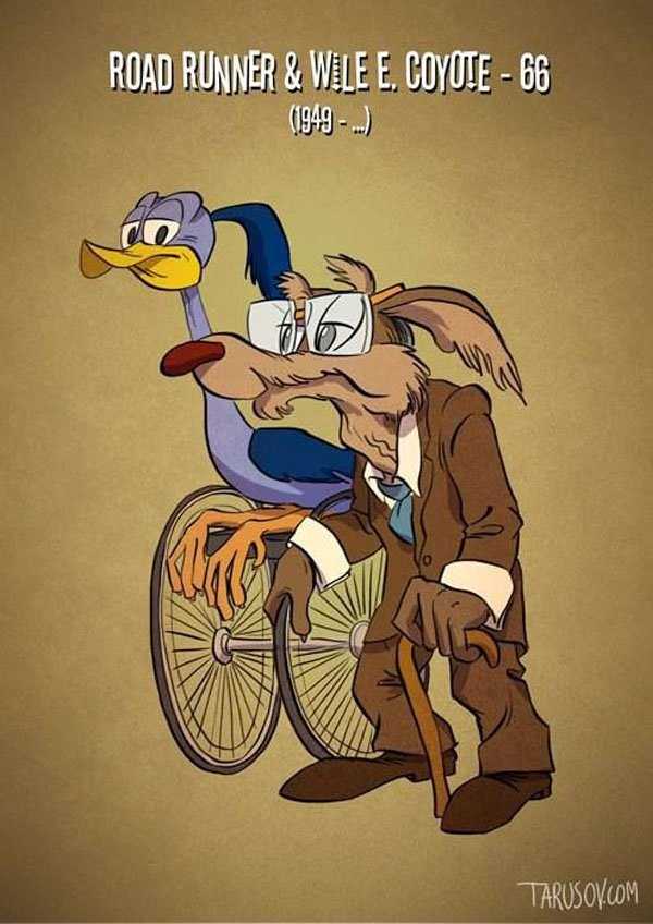If Iconic Cartoon Characters Got Old (10 photos)