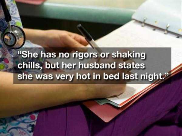 Unexpected Sentences Written in Patients Hospital Charts (20 photos)