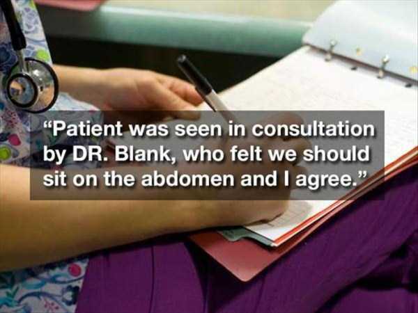 Unexpected Sentences Written in Patients Hospital Charts (20 photos)