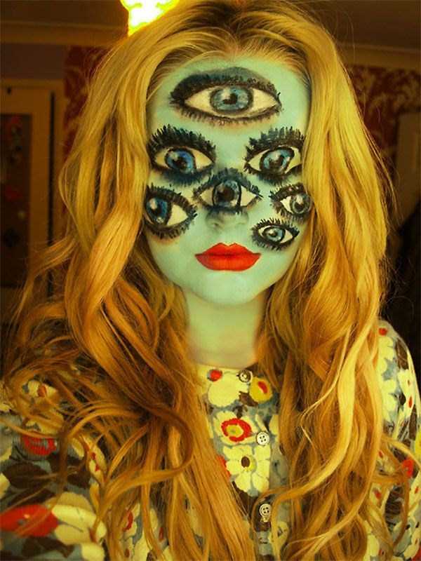 creepy halloween makeup 14