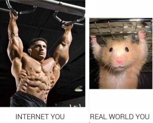 life on internet vs life in real life 12