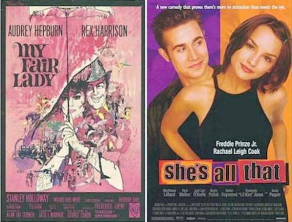 Original Movie Posters and Their Remakes (23 photos)