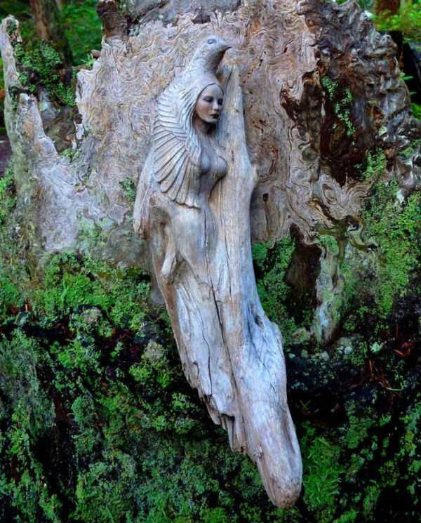 Hauntingly Beautiful Driftwood Sculptures By Debra Bernier (30 photos)