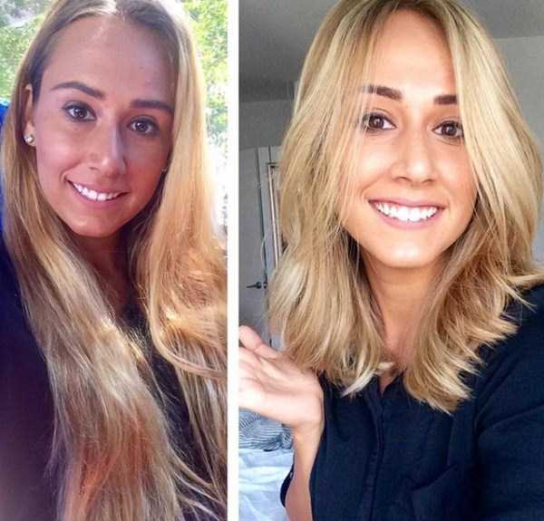 Before and After a New Haircut (18 photos)