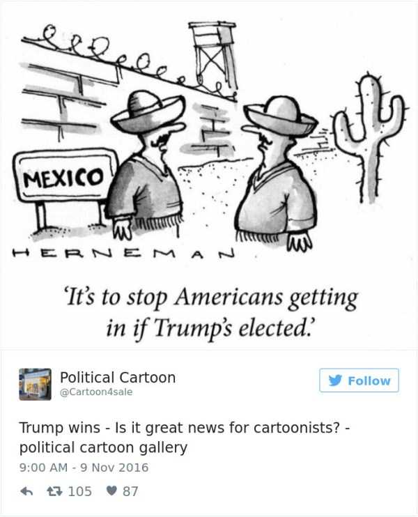 Donald Trumps Victory Through the Eyes of Cartoonists (35 photos)
