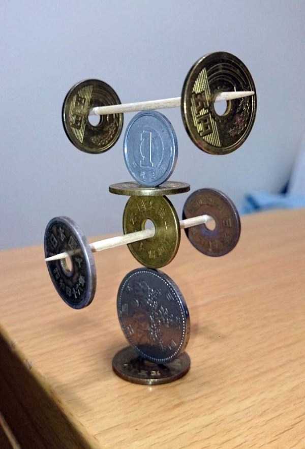 amazing coin stacking 13