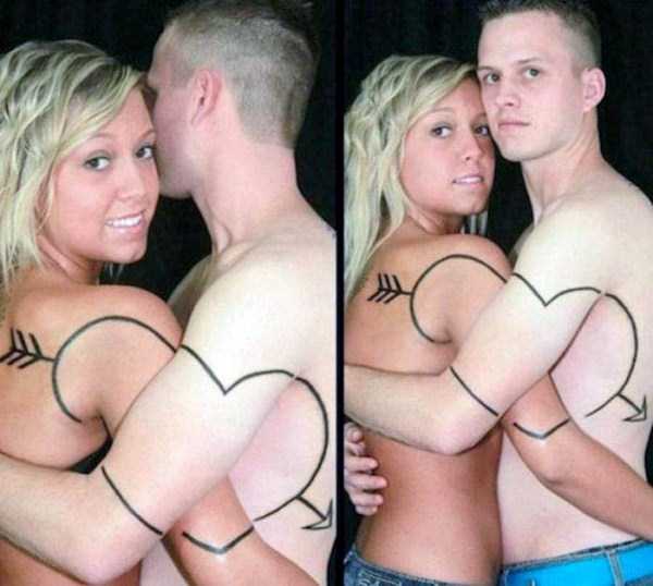 Pathetically Pointless Couple Tattoos (37 photos)