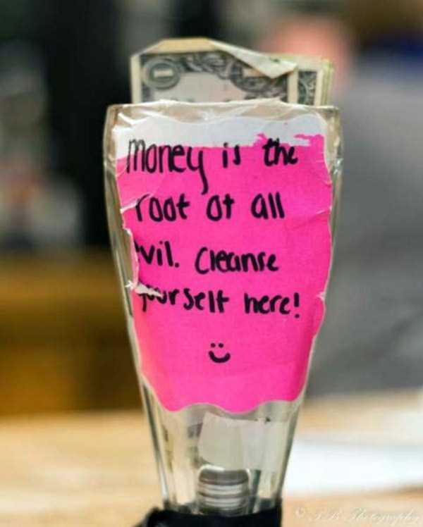 28 Funny and Clever Tip Jar Slogans | KLYKER.COM