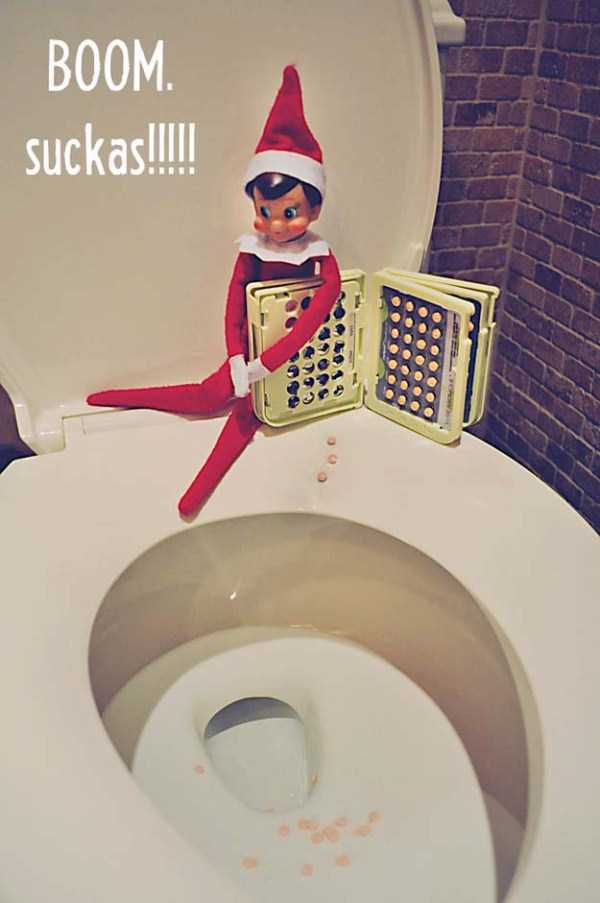 The Elf On The Shelf Caught Doing Naughty Things (37 photos)