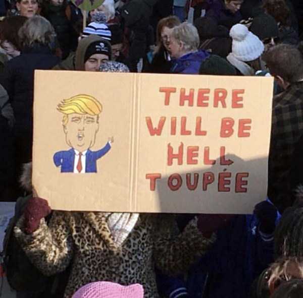 hilarious protest signs womens march 10