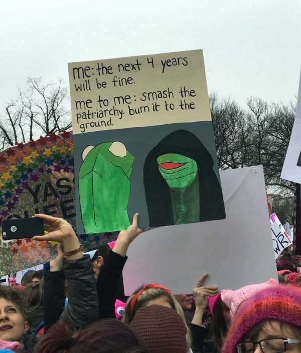 hilarious protest signs womens march 12