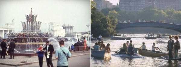 33 Side By Side Photos of Moscow and New York in 1969