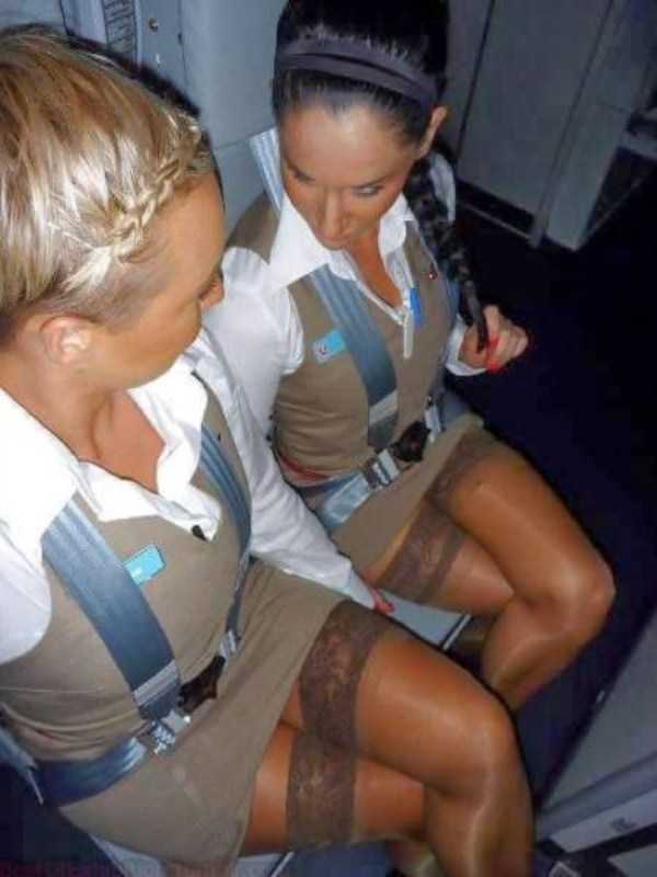 Hot Stewardesses Revealing a Bit Too Much (46 photos)