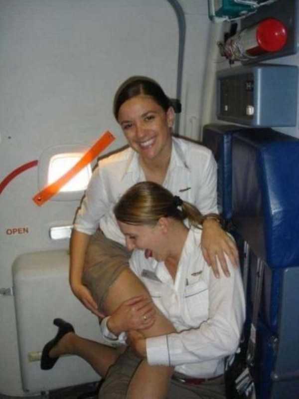 Hot Stewardesses Revealing a Bit Too Much (46 photos)