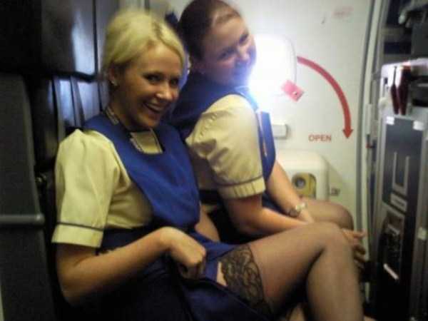 Hot Stewardesses Revealing a Bit Too Much (46 photos)