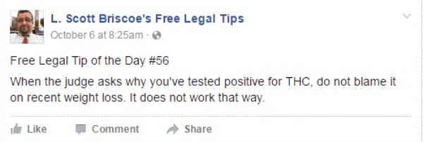 lawyer L Scott Briscoe funny tips 15
