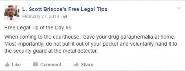 lawyer L Scott Briscoe funny tips 18