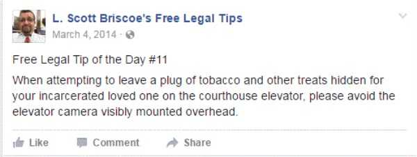 lawyer L Scott Briscoe funny tips 22