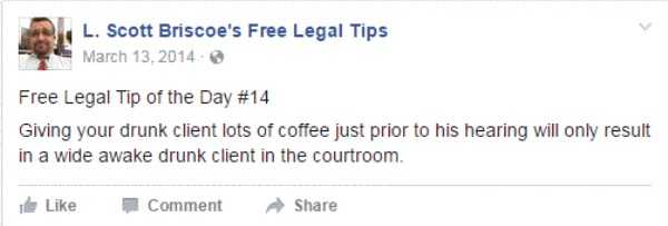 lawyer L Scott Briscoe funny tips 28