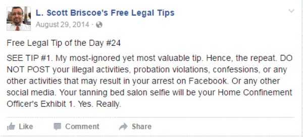 lawyer L Scott Briscoe funny tips 38