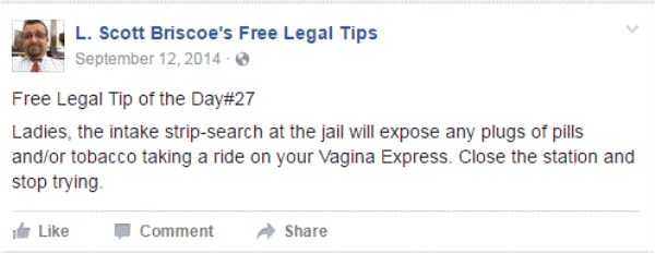 lawyer L Scott Briscoe funny tips 41