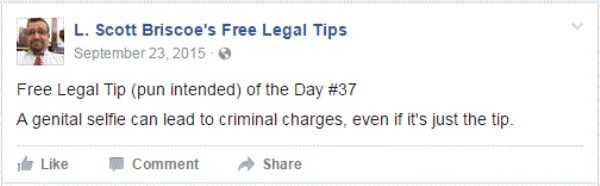 lawyer L Scott Briscoe funny tips 51