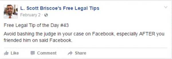 lawyer L Scott Briscoe funny tips 57
