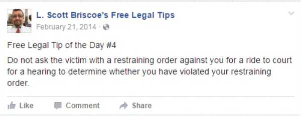 lawyer L Scott Briscoe funny tips 6