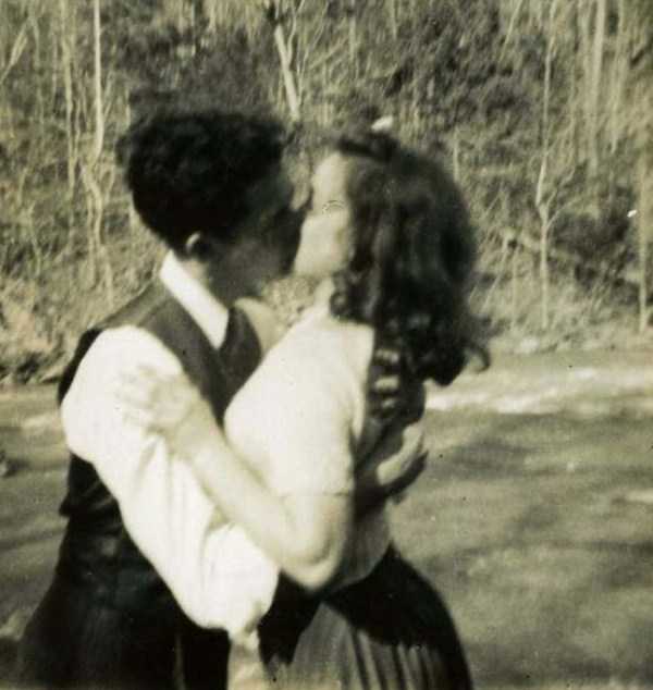 kissing in the past 15