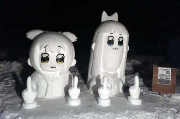 Awesome Snow Sculptures In Tokyo (40 photos)