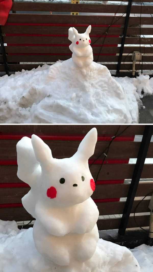 Awesome Snow Sculptures In Tokyo (40 photos)