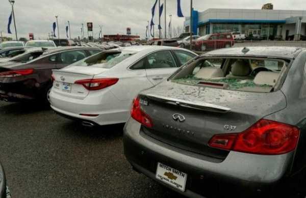380 Brand New Cars Heavily Damaged By Hail Storm (24 photos)