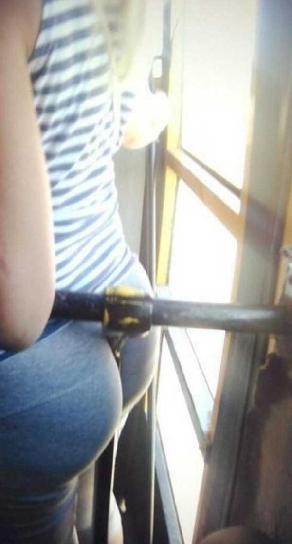 Girls In Public Transport (65 photos)