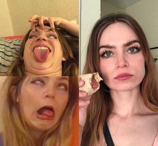 girls make faces 15