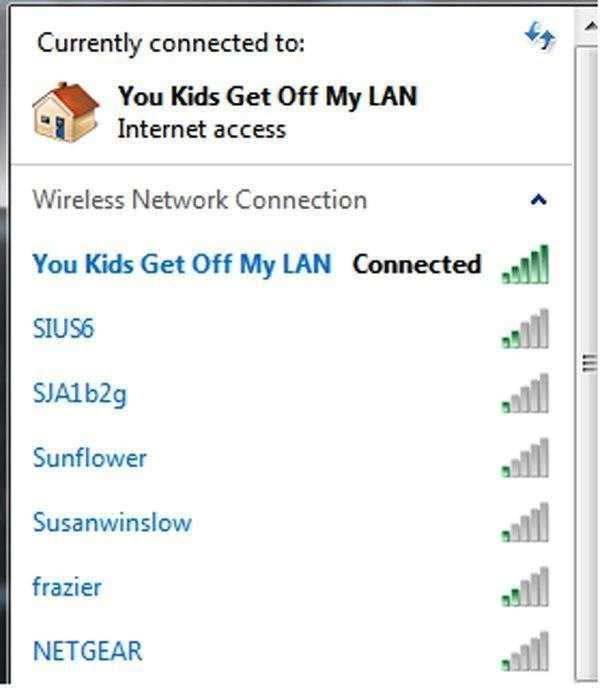 31 Genius WiFi Names (31 photos)