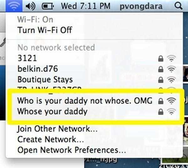 31 Genius WiFi Names (31 photos)