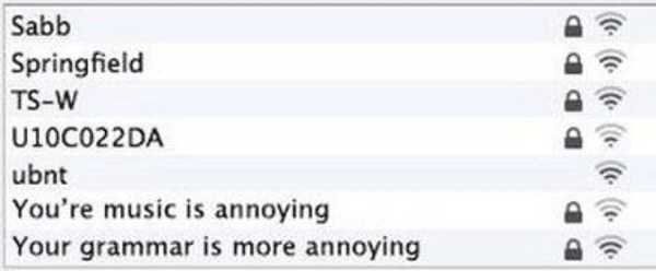 31 Genius WiFi Names (31 photos)