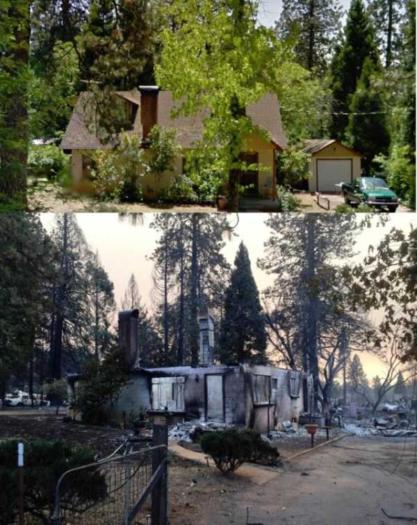Shocking Images Of California Before And After The Wildfire (28 photos)