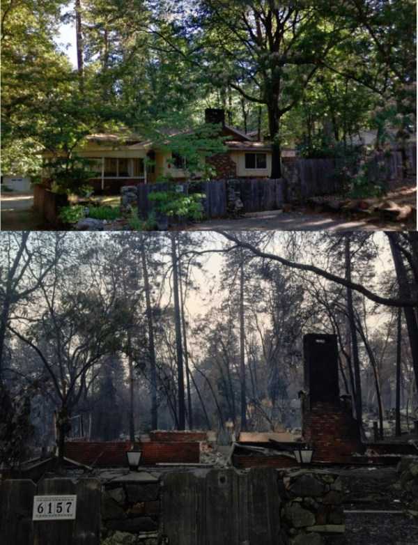 Shocking Images Of California Before And After The Wildfire (28 photos)