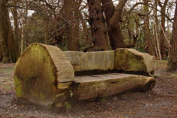 handcrafted log benches 14
