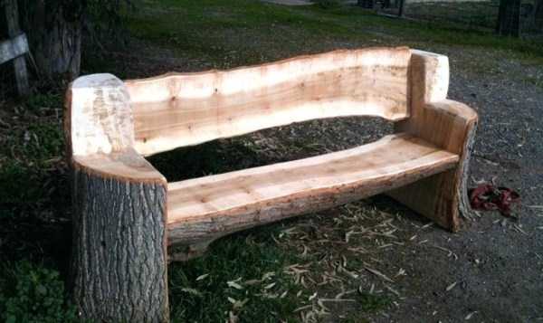 handcrafted log benches 23
