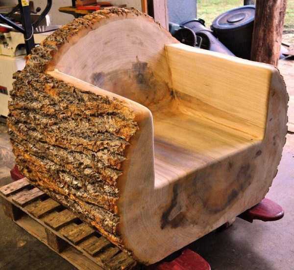 handcrafted log benches 7